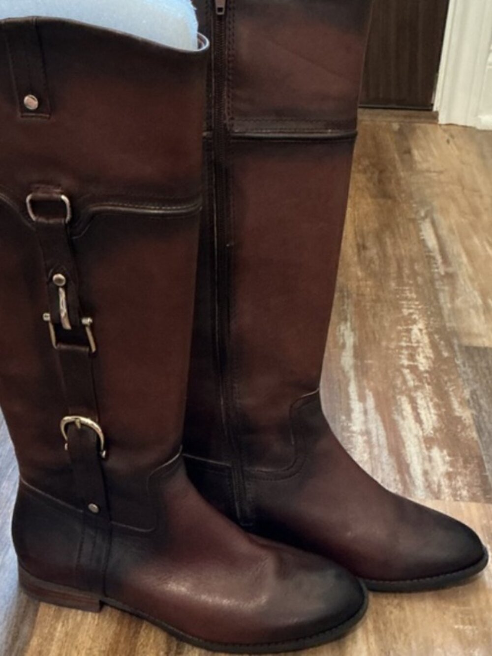 Michelle D Dark Brown Knee-High Boots